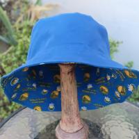 Golden State Warriors Bucket Hat, GSW, Reversible to Blue Canvas, Unisex Sizes up to 4XL, summer fishing hat, sun hat, floppy hat, adults or older children, handmade