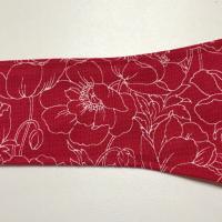 3” Wide Poppies Floral headband, self tie, hair wrap, pin up style, hair tie, retro style, rockabilly, scarf