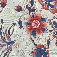 Simple small basic crutch bag, walker bag, scooter handlebars bag, bed rail caddy, hook & loop, hanging bag, red white and blue floral