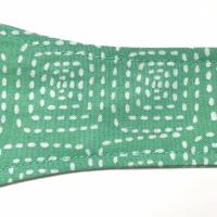 3” Wide Sage Green headband, self tie, hair wrap, pin up style, retro style, rockabilly, scarf, geometric print