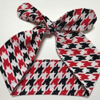 3” Wide Rockabilly headband, hair wrap, pin up, scarf, hair tie, neck, retro, diner music cars jukebox, red black white aqua