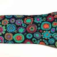 3” Wide Kaffe Fassett Paperweight print headband, self tie, hair wrap, head wrap, pin up, hair tie, retro, rockabilly, scarf