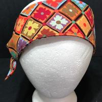 3” Wide Kaffe Fassett Antwerp Flowers print headband, self tie, hair wrap, head wrap, pin up style, hair tie, retro style, rockabilly, scarf