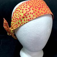 3” Wide Kaffe Fassett Ombre orange headband, self tie, hair wrap, pin up style, hair tie, head wrap, retro style, scarf