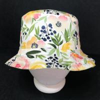 Watercolor Floral Summer Bucket Hat, Sizes S-XXL, Reversible to Green Floral, Flowers, Gift for Her, Floppy Hat, Lightweight Hat, Summer Hat