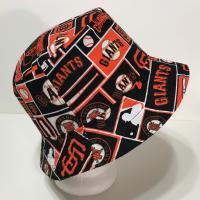 San Francisco Giants Bucket Hat, Reversible, Unisex, Sizes S-XXL, Cotton, summer fishing hat, sun hat, ponytail hat, floppy hat, block print