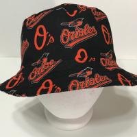 Baltimore Ravens / Orioles Bucket Hat, Reversible, Unisex Sizes up to 4XL, Handmade, fishing hat, ponytail sun hat, floppy hat