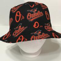 Baltimore Ravens / Orioles Bucket Hat, Reversible, Unisex Sizes S-XXL, Handmade, fishing hat, ponytail sun hat, floppy hat