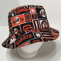 San Francisco Giants Bucket Hat, Reversible, Unisex, Sizes S-XXL, Cotton, summer fishing hat, sun hat, ponytail hat, floppy hat, block print