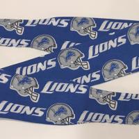 3” Wide Detroit Lions headband, hair wrap, hair tie, head wrap, pin up, hair tie, neckerchief, retro rockabilly, head scarf, handmade