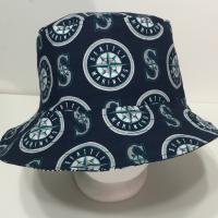 Seattle Mariners Bucket Hat, Reversible, Unisex,  Sizes S-XXL, Cotton, summer fishing hat, sun hat, floppy hat