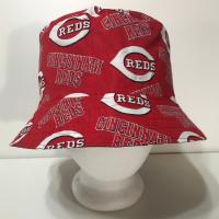 Reds / Bengals Bucket Hat, Reversible, Unisex Sizes S-XXL, Cotton, Handmade, summer fishing hat, ponytail sun hat, floppy hat, Cincinnati