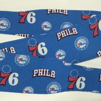 3” Wide Philadelphia 76ers headband, hair wrap, pin up, hair tie, neckerchief, retro, rockabilly, handmade