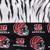 Cincinnati Bengals Bucket Hat, Handmade, Reversible to Tiger Stripes, Sizes up to 4XL, fishing hat, sun hat, summer hat, floppy hat