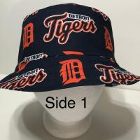 Detroit Tigers Bucket Hat, Old English D, Reversible, Unisex  Sizes, S-XXL, Cotton, baseball, fishing hat, sun hat, floppy hat, handmade