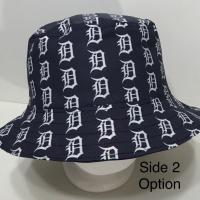 Detroit Tigers Bucket Hat, Old English D, Reversible, Unisex Sizes up to 4XL, handmade, baseball, fishing hat, sun hat, floppy hat, cotton