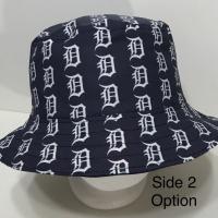 Detroit Tigers Bucket Hat, Old English D, Reversible, Unisex  Sizes, S-XXL, Cotton, baseball, fishing hat, sun hat, floppy hat, handmade