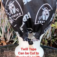 Toggle Cord Lock Reversible Las Vegas Raiders scrub cap, handmade, adjustable, unisex, nurse, technician, food service, football