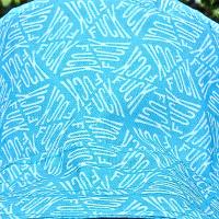Geometic "F*ck" Print Bucket Hat, Reversible to Turquoise Blue, S-XXL, summer hat, sun hat, floppy hat, funny sassy gift for friend