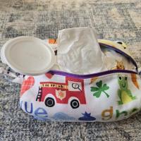 Boxy Zipper Diaper Pouch, Wipes Pouch, Diaper Bag Organizer, Jungle Animals Print, Baby Shower Gift, Gift for  Animal Lover