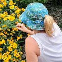 Parrots Macaws Bucket Hat, Sun Hat, Floppy Hat, Tropical Hat, Summer Hat, Ponytail, Bright Yellow