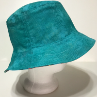 Music Theme Bucket Hat, Musical Notes & Symbols, Reversible, Sizes S-XXL, cotton, floppy hat, aqua purple black white, adults or older children