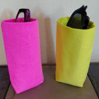 Neon Color Upright Eyeglasses Holder, Handmade, Glasses Stand, Eyeglass Cup, Weighted, Fabric Eyeglass Keeper, Bright Glasses Case