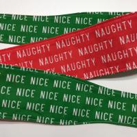 Photo shows how ends are tapered, green Nice and red Naughty sides showing