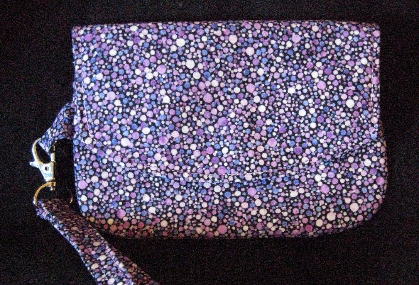 Wristlet - Wallet - Zipper Pouch - Coin Purse, Purple