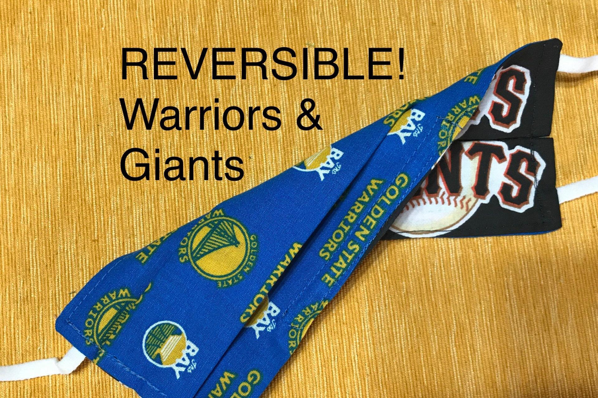 SF Giants & Warriors Reversible Face Mask