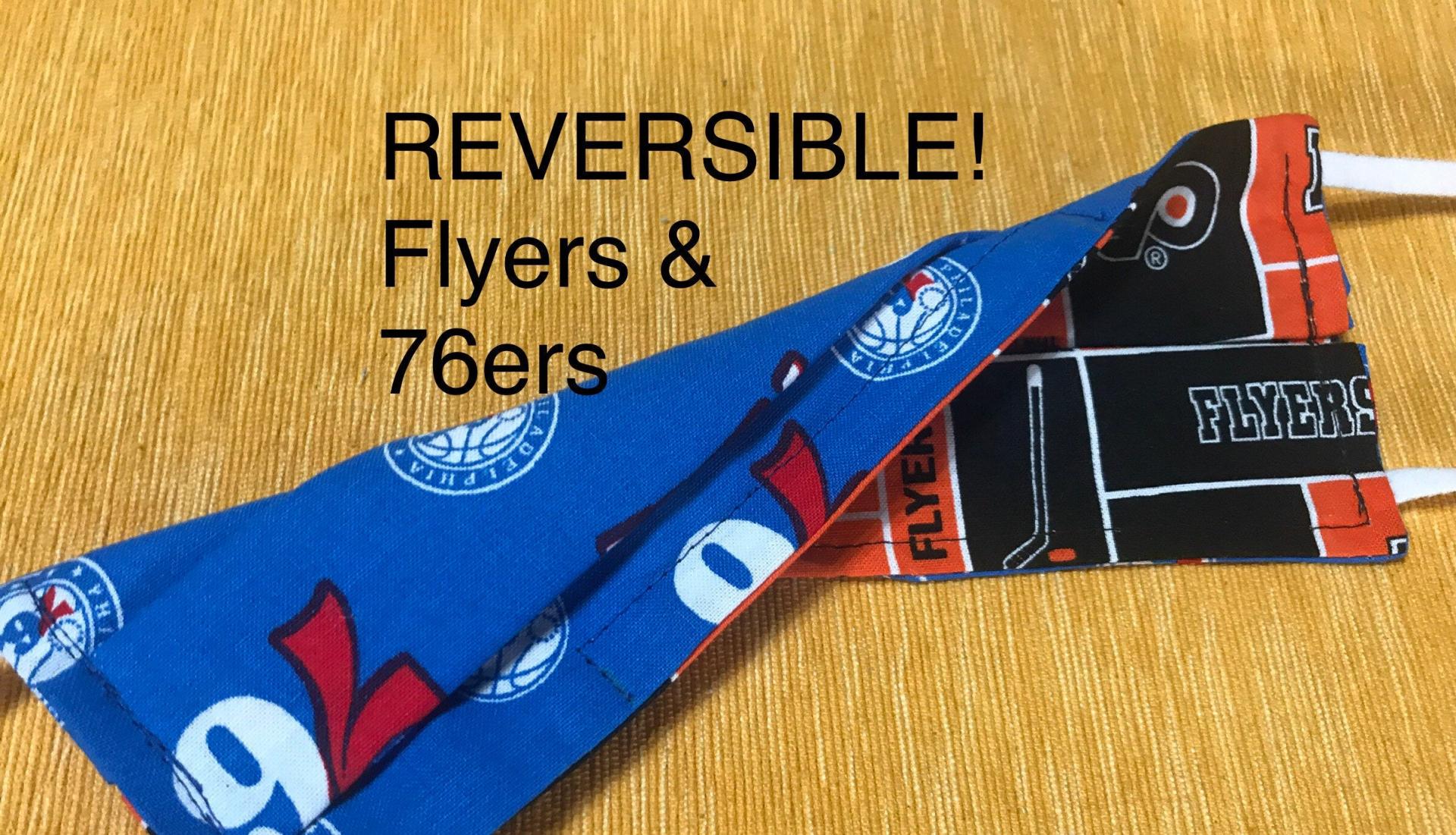 Flyers & 76ers Reversible Face Mask