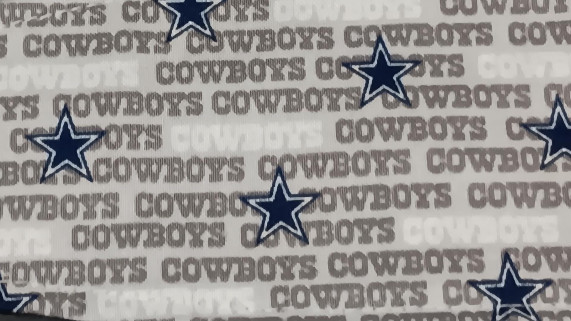 3” wide Dallas Cowboys hair tie, headband, pin up, self tie, scarf, neckerchief, retro, rockabilly, handmade