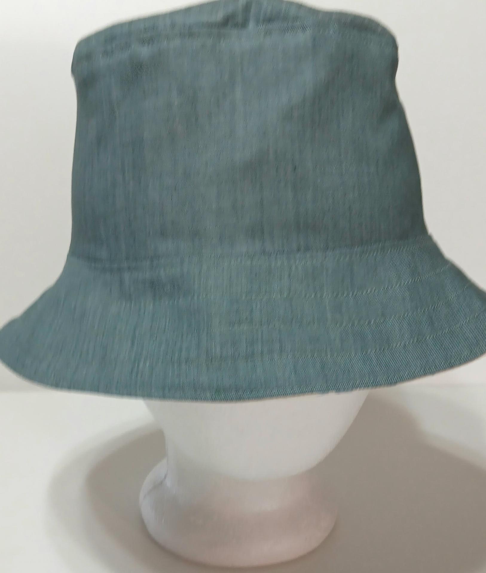 Reversible Blue & Beige Floral Bucket Hat, neutral color, S-XXL, floppy hat, gift for her, ponytail hat, sun hat