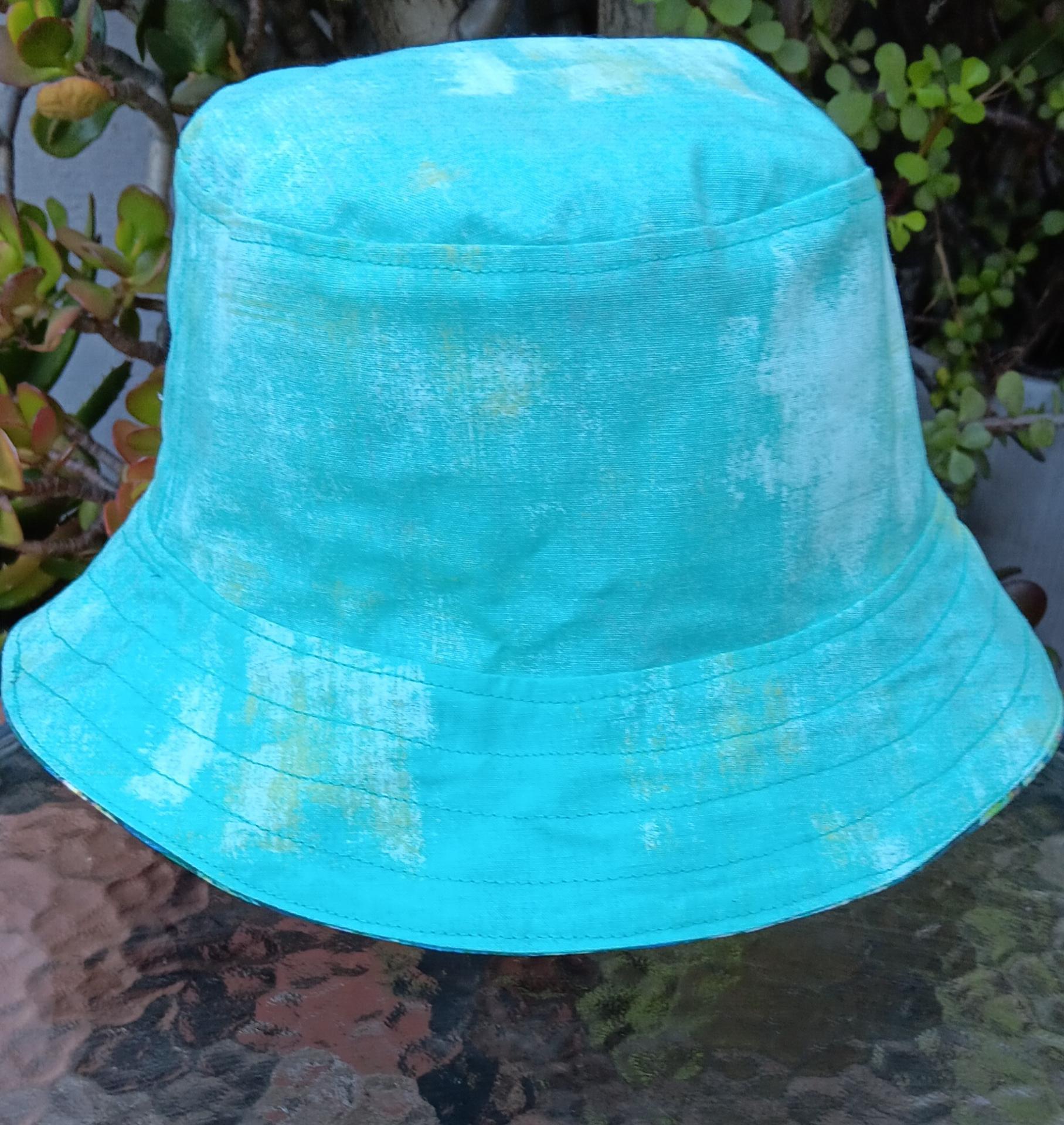 Monet Water Lilies Bucket Hat, Reversible, Size Medium, hat for beach, vacation, gardening, boating, fishing, travel