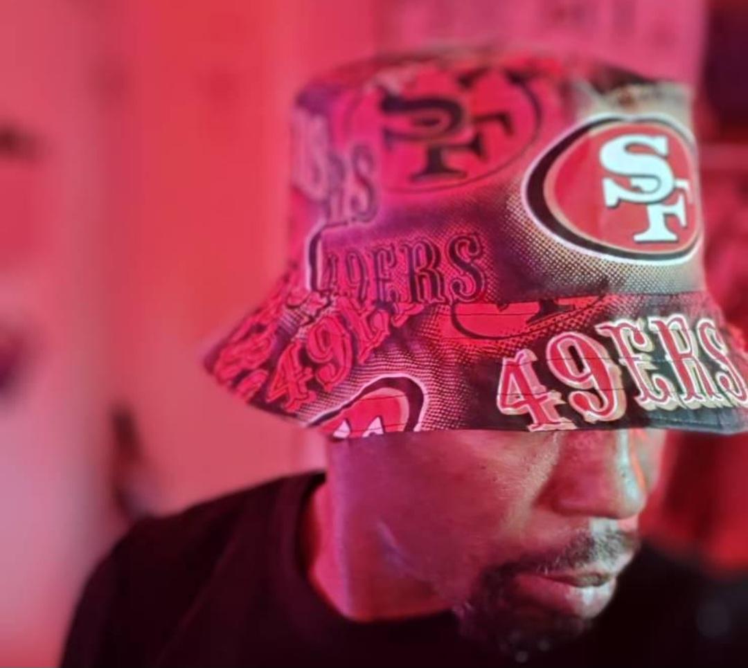 San Francisco 49ers Bucket Hat, Red, Handmade, Reversible, Unisex Sizes up to 4XL, summer fishing hat, sun hat, floppy hat, ponytail hat, adults or children