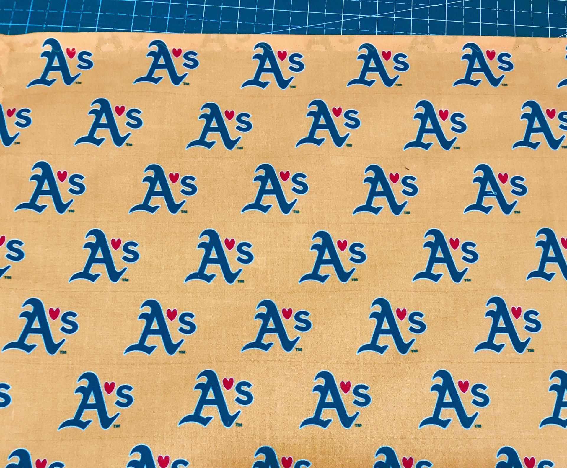 22" Square Oakland A's Bandana, Adult Size, Single-Sided, Athletics Baseball, Head Scarf, Fan Tailgate Table Topper, Room Party Decoration