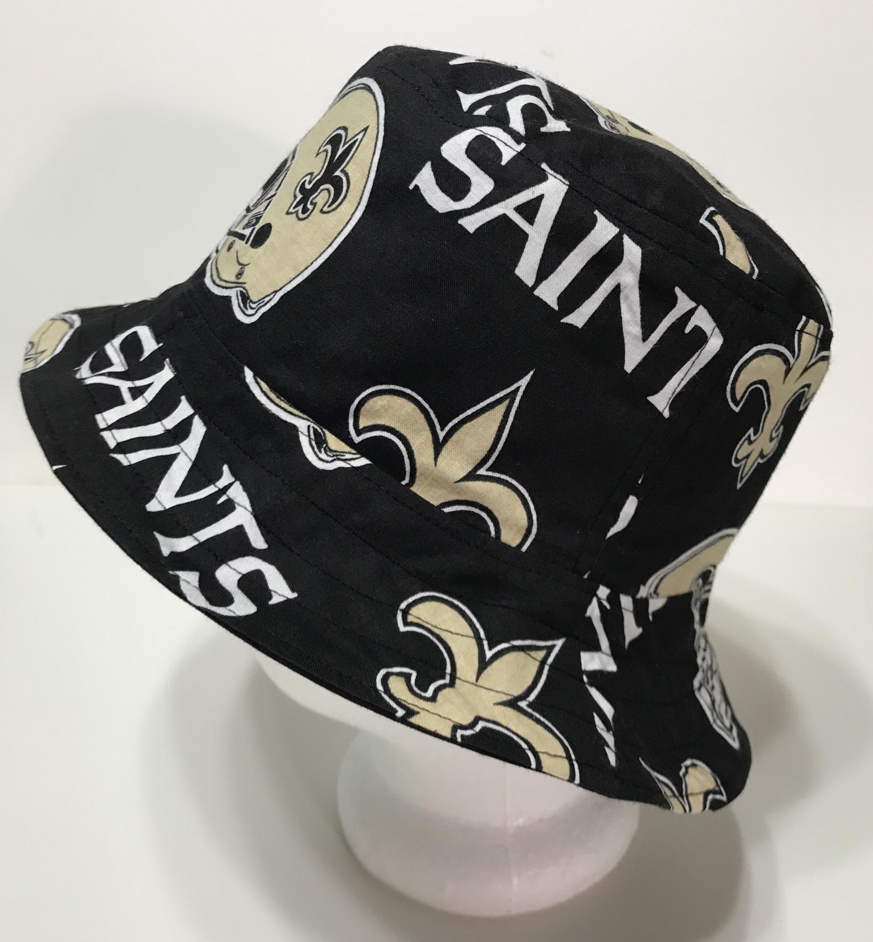 New Orleans Saints bucket hat, side view