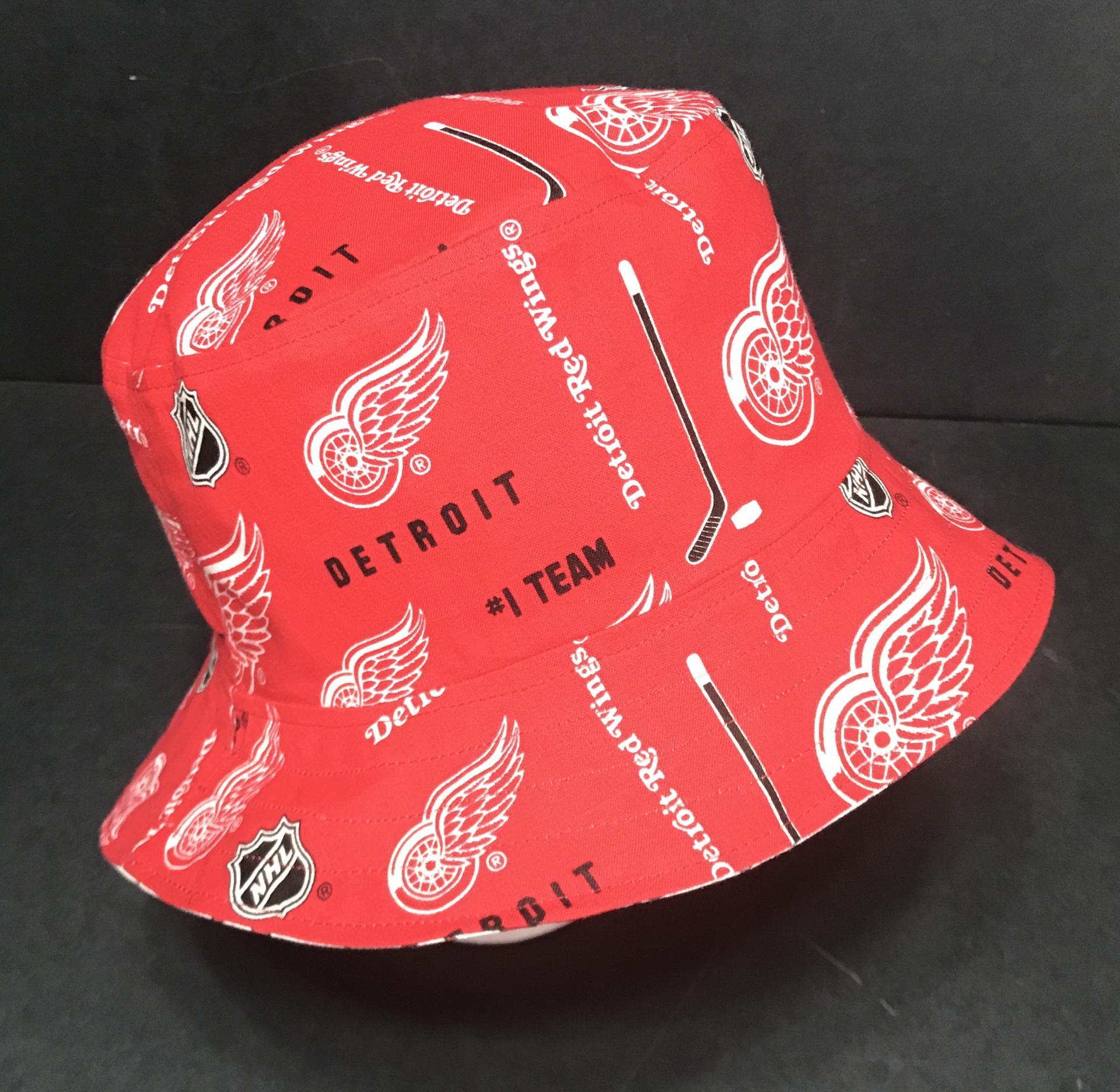 Detroit Red Wings / Octopus Bucket Hat, Detroit Red Wings Fan Hat, Reversible, Unisex Sizes S-XXL, cotton, hockey, fishing hat, sun hat, floppy hat, adults or older children