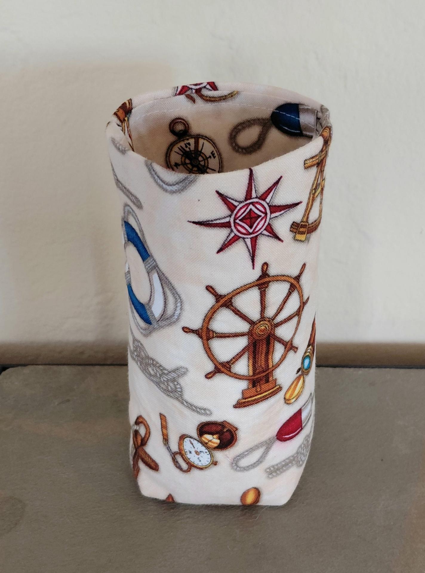 Boat Nautical Eyeglasses Holder, Glasses Stand, Glasses Holder, Weighted Stand-up Glasses Pouch, Boat Lover Gift