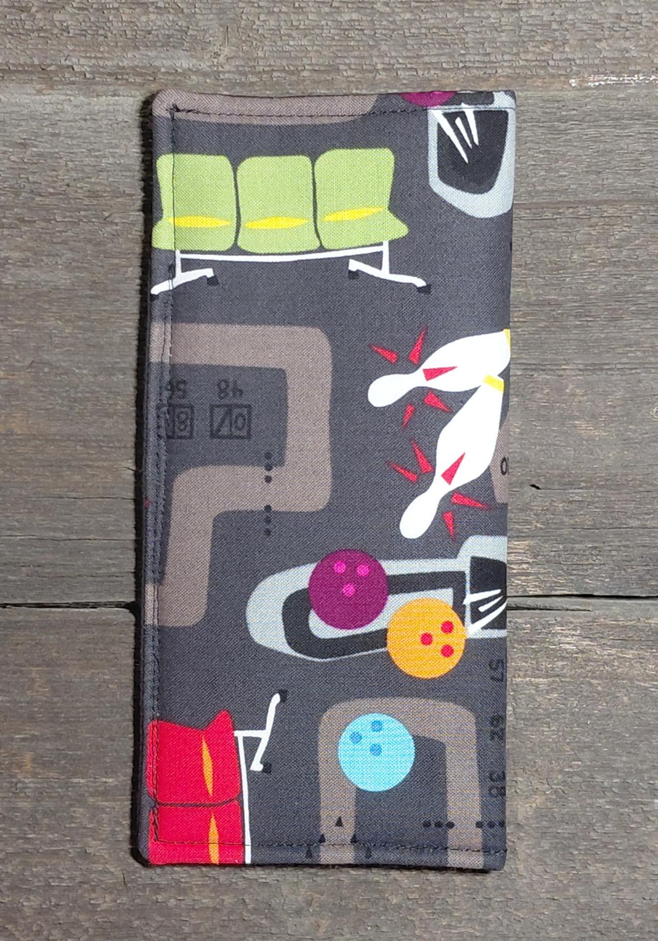 Bowling Print Eyeglass Sleeve, Bowling Lovers Gift, Glasses Pouch, Multicolored Sunglasses Case