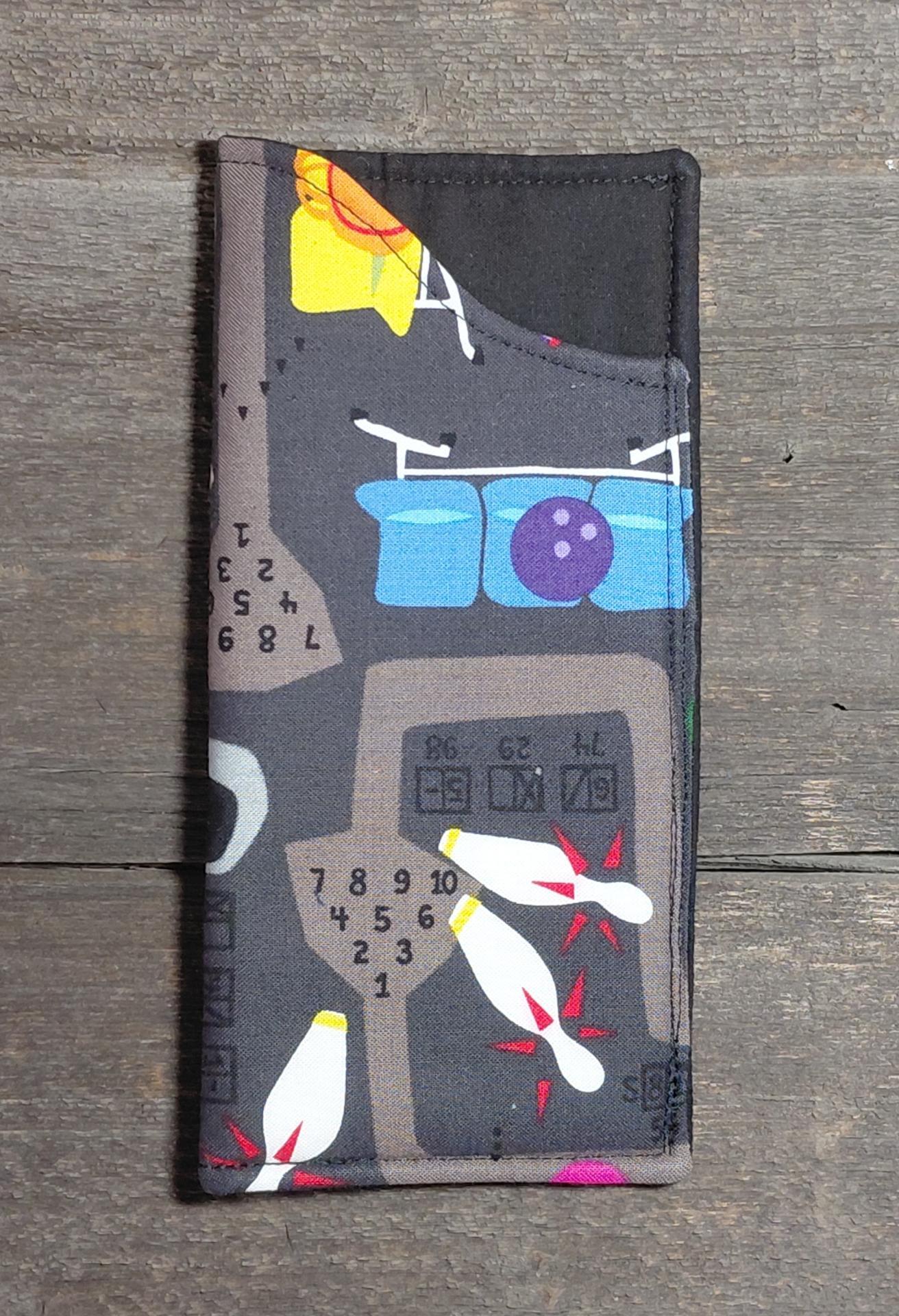 Bowling Print Eyeglass Sleeve, Bowling Lovers Gift, Glasses Pouch, Multicolored Sunglasses Case