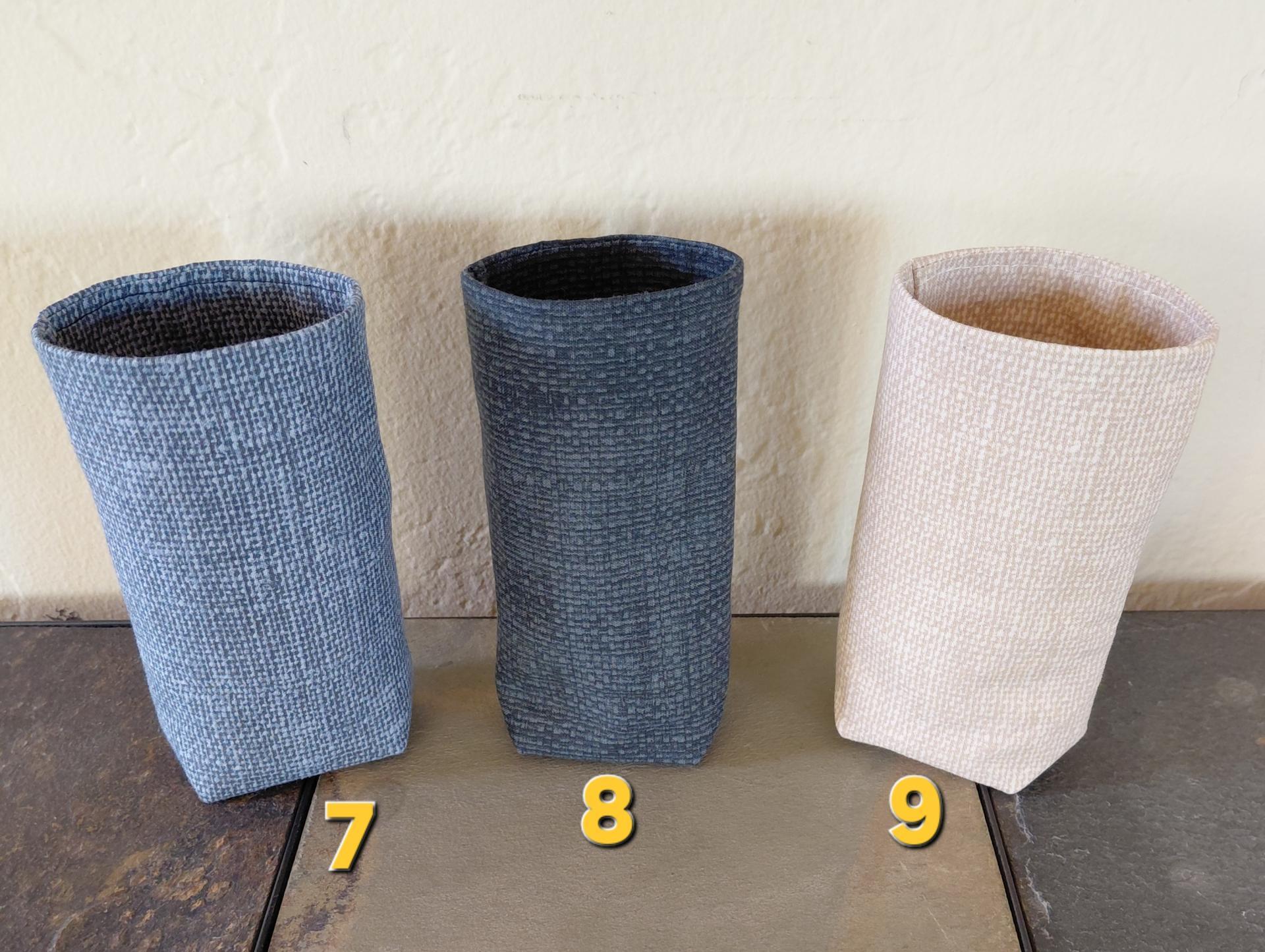 Solid Color Upright Eyeglasses Holder, Faux Burlap Look Glasses Stand, Glasses Holder, Weighted Stand-up Glasses Pouch, Fabric Glasses Case, Handmade