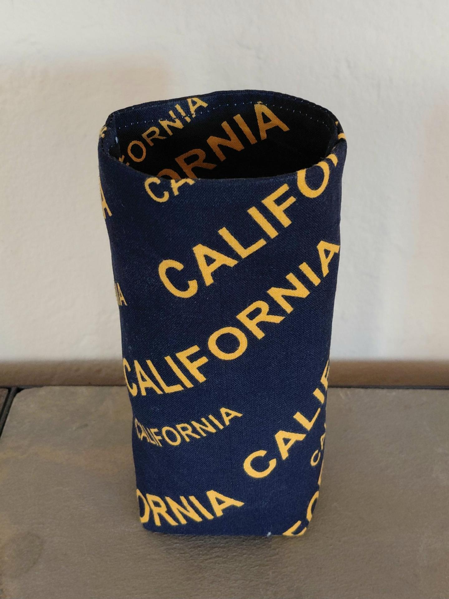 California Upright Eyeglasses Holder, Handmade, Weighted Glasses Case, Glasses Stand, Eyeglasses Cup, Gift for California fan, football
