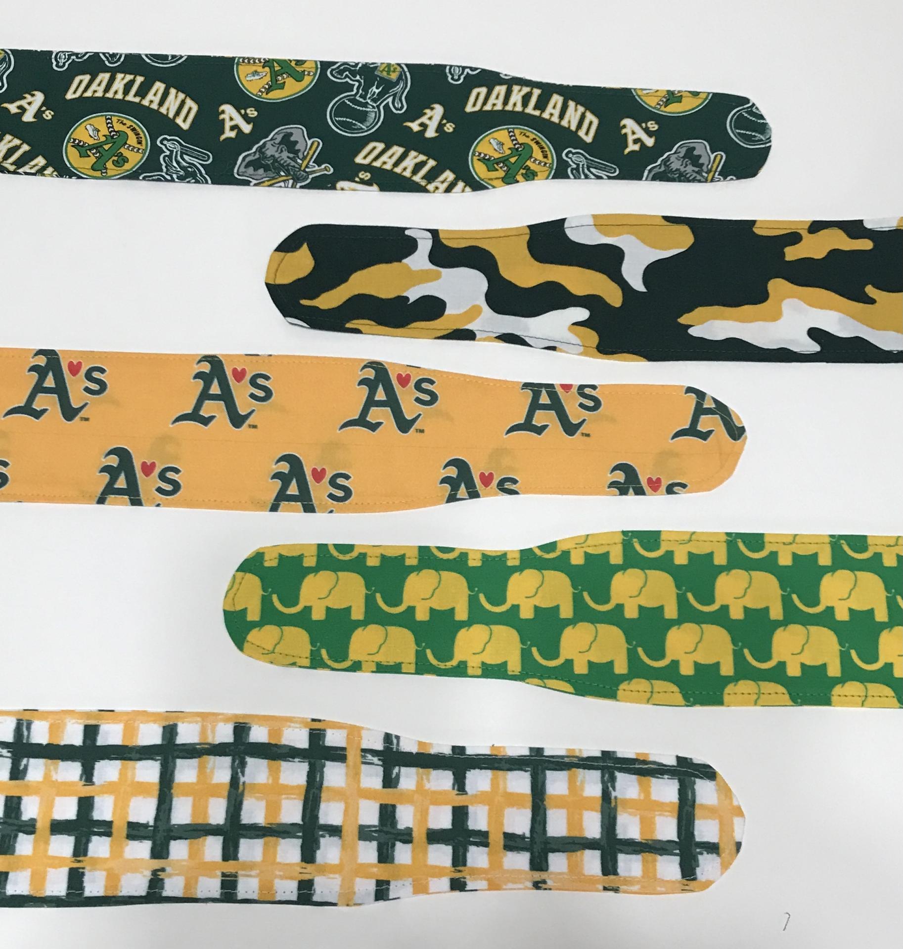 Oakland A’s Athletics hair tie headband wrap retro pin up