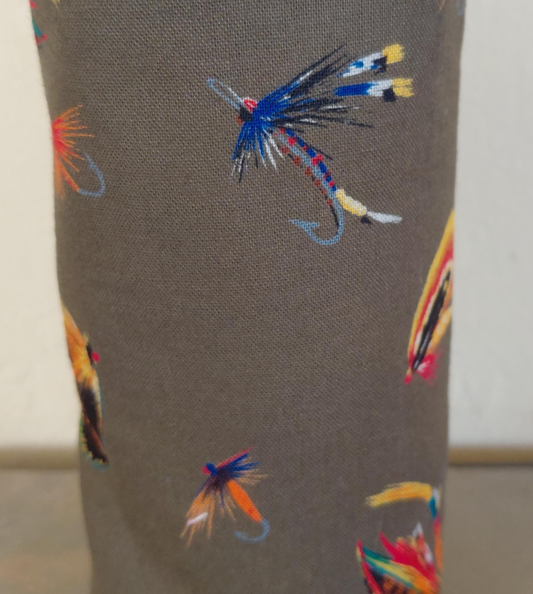 Fly Fishing Upright Eyeglasses Holder, Glasses Stand, Eyeglasses Cup, Weighted Fabric Eyeglasses Case, Trout Fishing Gift, Handmade