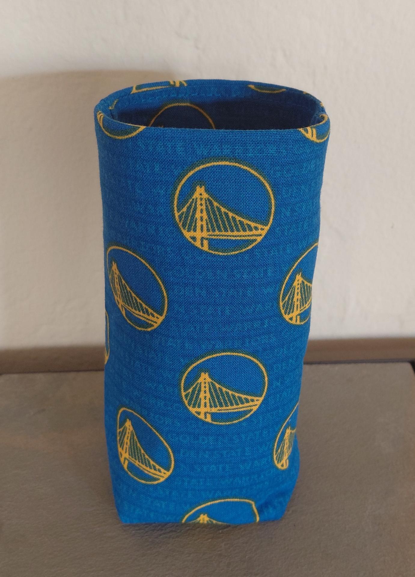 Golden State Warriors Upright Eyeglasses Holder, Handmade, Standing Weighted Glasses Case, Fabric Glasses Stand, GSW Gift