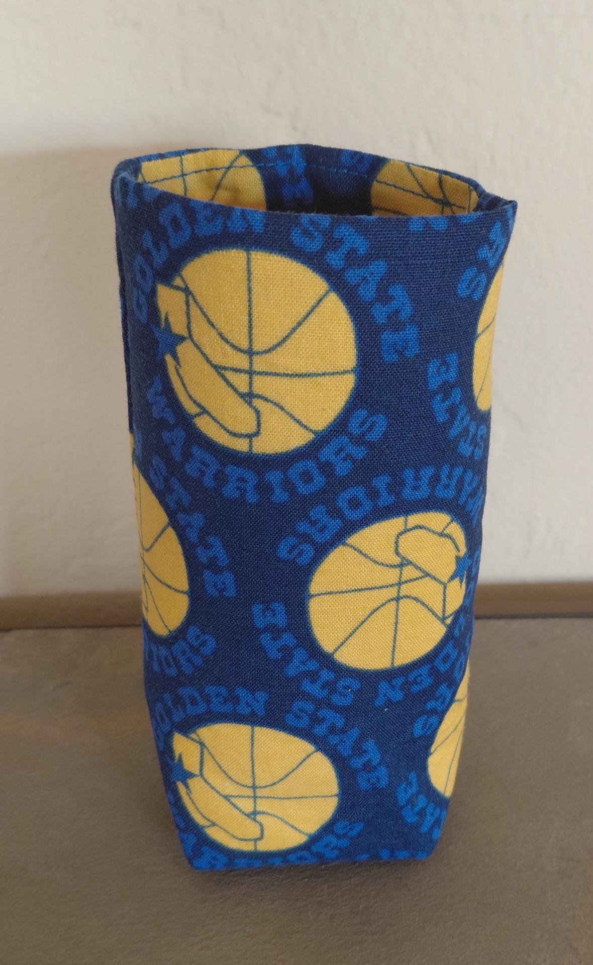 Golden State Warriors Upright Eyeglasses Holder, Handmade, Standing Weighted Glasses Case, Fabric Glasses Stand, GSW Gift