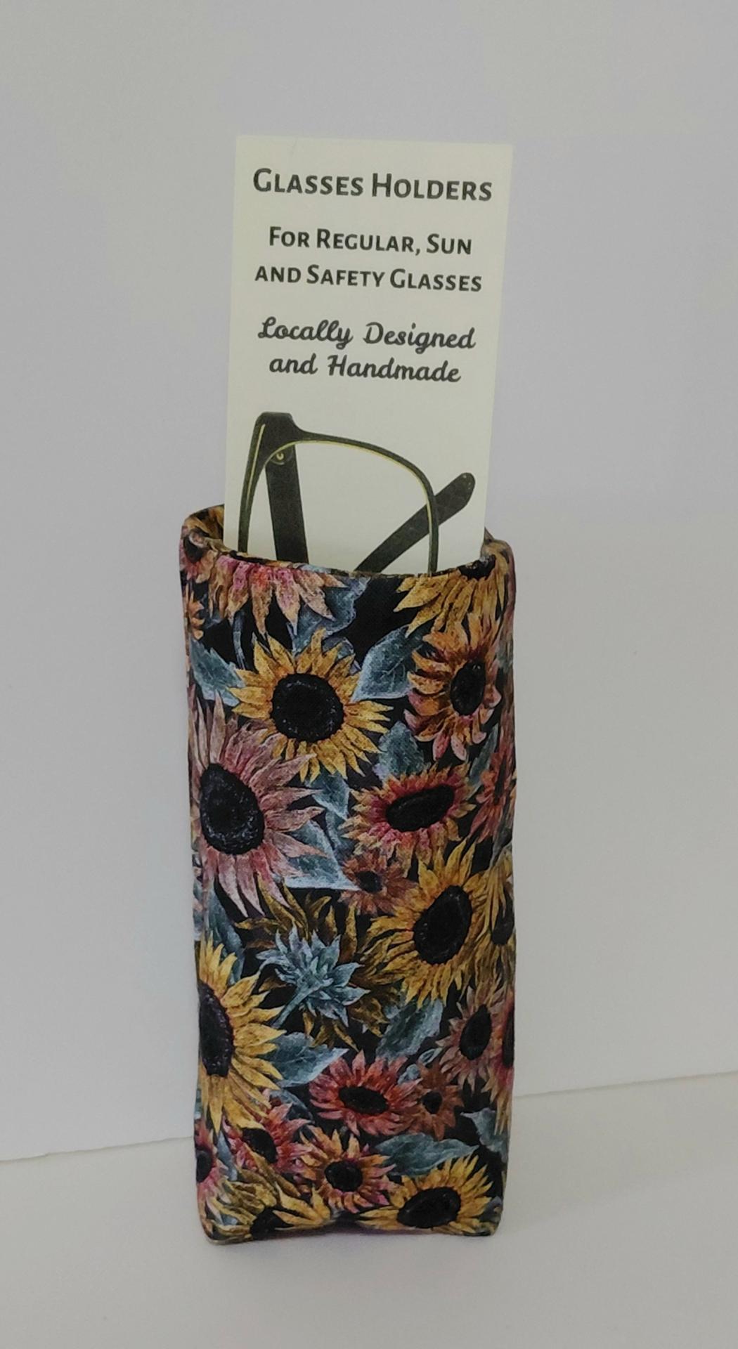 Bright Colors Upright Eyeglasses Holders, Glasses Stand, Eyeglass Cup, Weighted, Fabric Eyeglass Keeper, Bright Glasses Case, Handmade