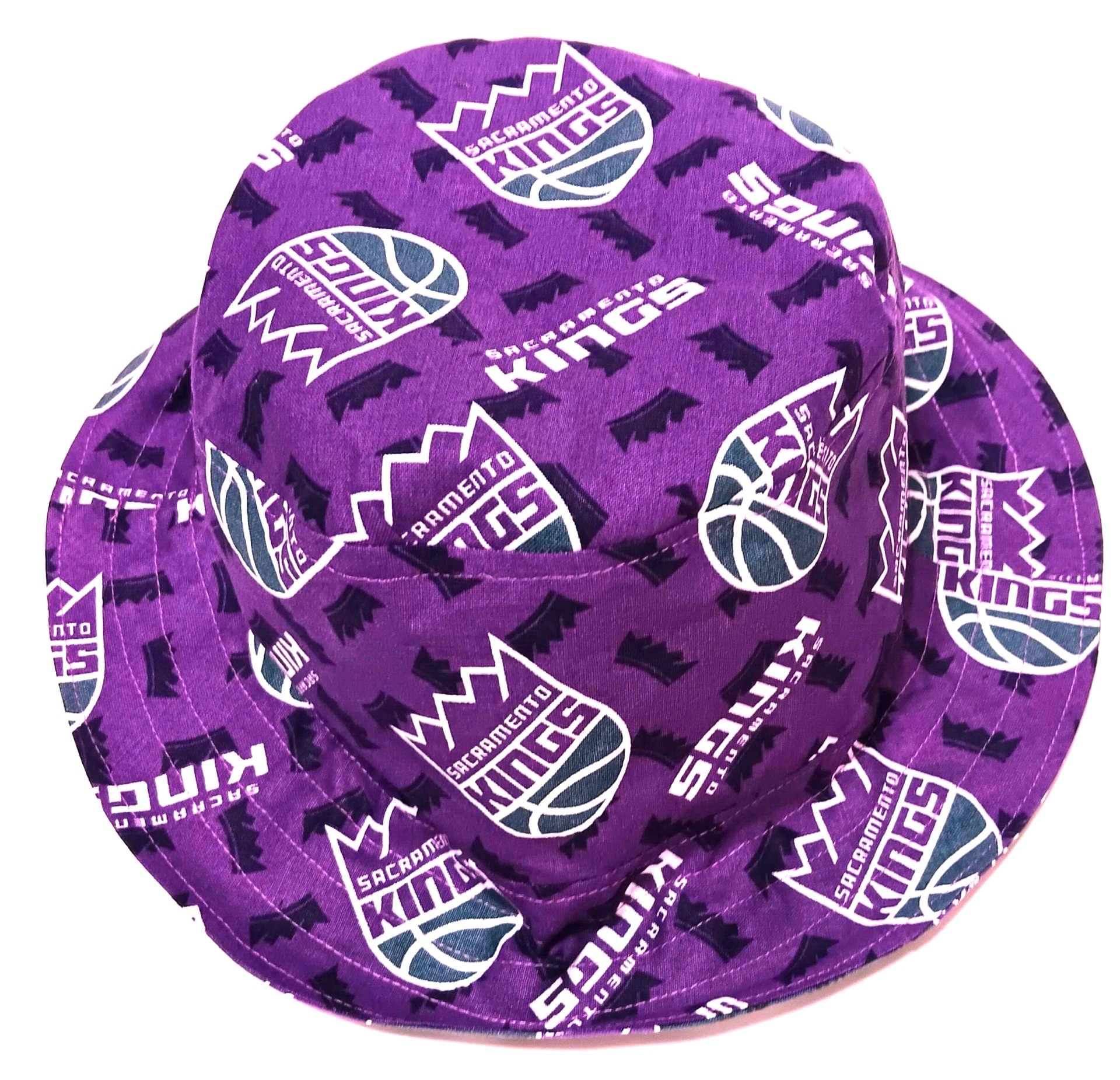 Sacramento Kings Bucket Hat, Reversible, Unisex, Size XL, Cotton Fabric, Handmade, fishing hat, sun hat, floppy hat