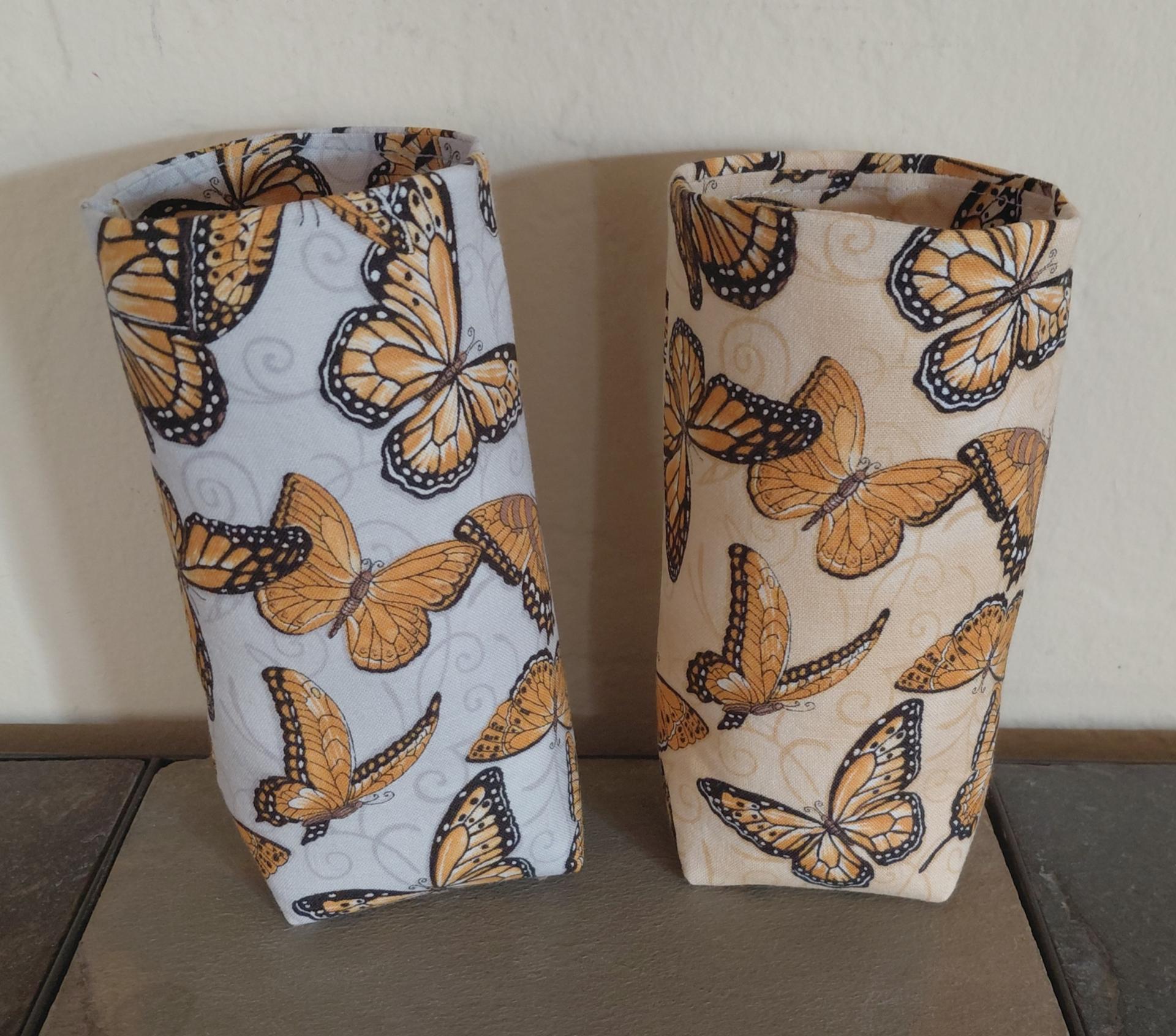 Monarch Eyeglass Holder, Glasses Stand, Eyeglasses Case, Weighted Stand-up Glasses Pouch, Butterfly Lover Gift